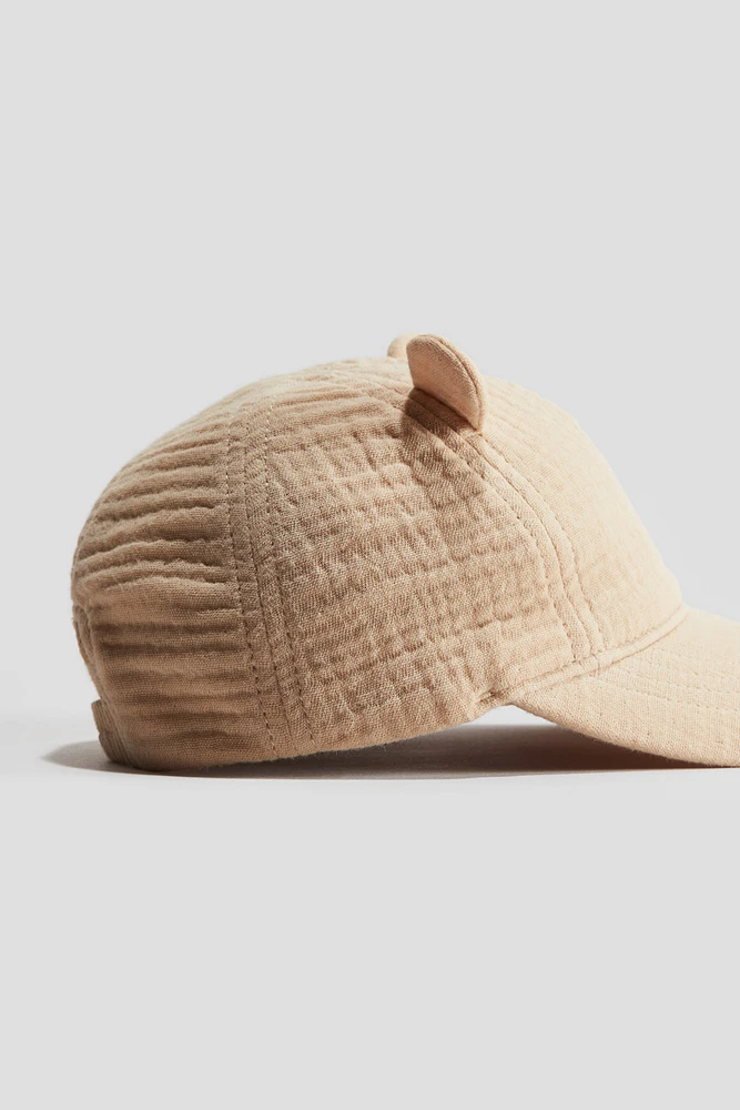 Appliquéd Cotton Cap