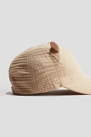 Appliquéd Cotton Cap