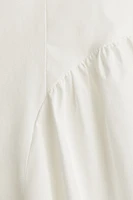Robe en popeline de coton avec dos ouvert