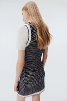 Pocket-Detail Textured-Knit Dress