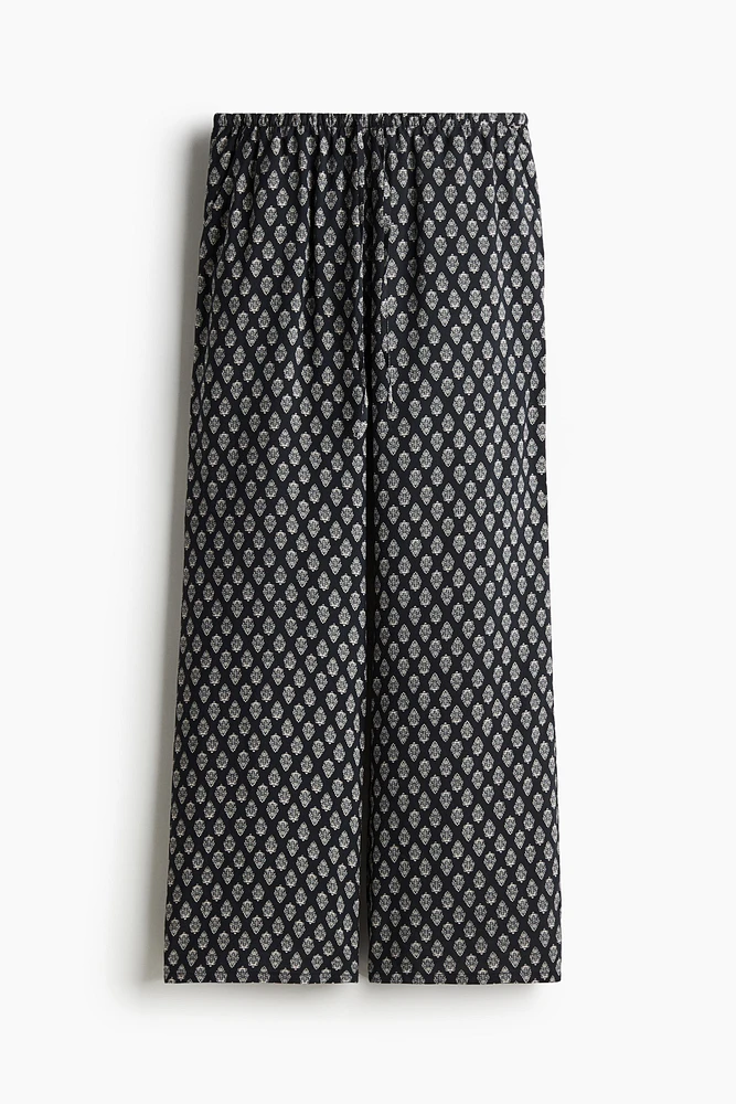 Straight-Leg Drawstring Pants