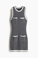 Robe en tricot texturé avec poches