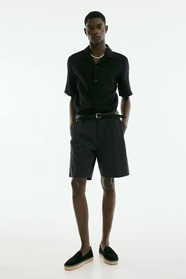 Regular-Fit Jacquard-Weave Resort Shirt