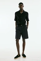 Regular-Fit Jacquard-Weave Resort Shirt