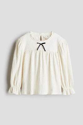 Picot-Trimmed Blouse