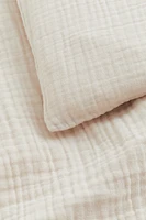 Muslin Crib Duvet Cover Set
