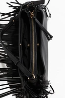 Fringe-Trimmed Shoulder Bag