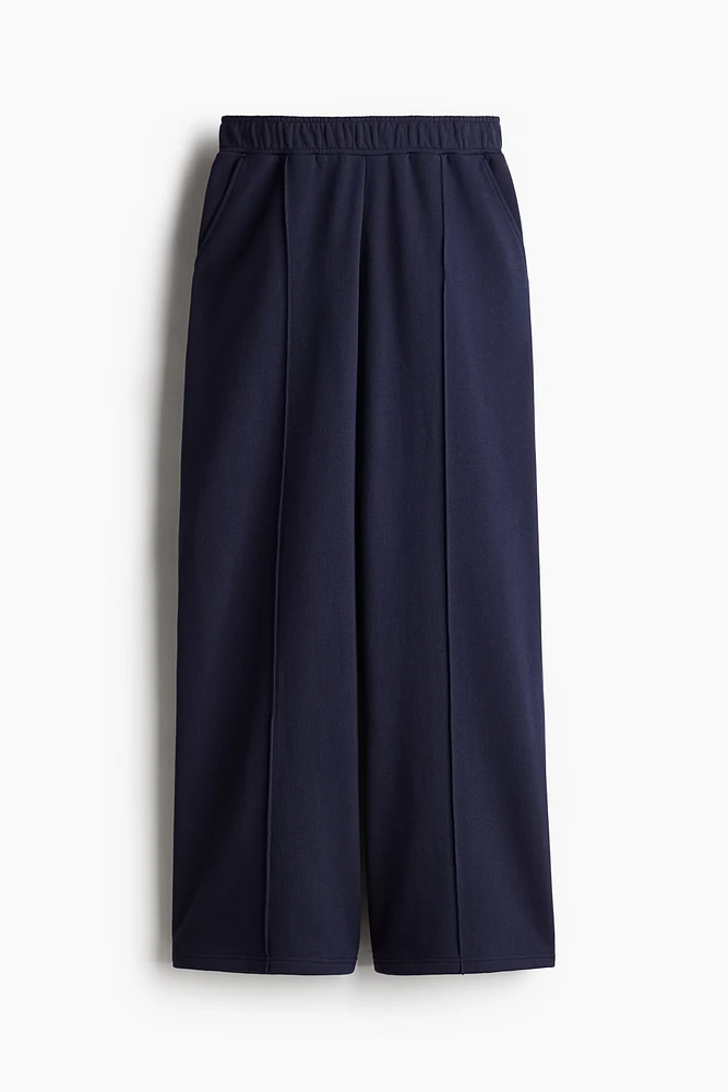 Wide-Leg Sports Sweatpants