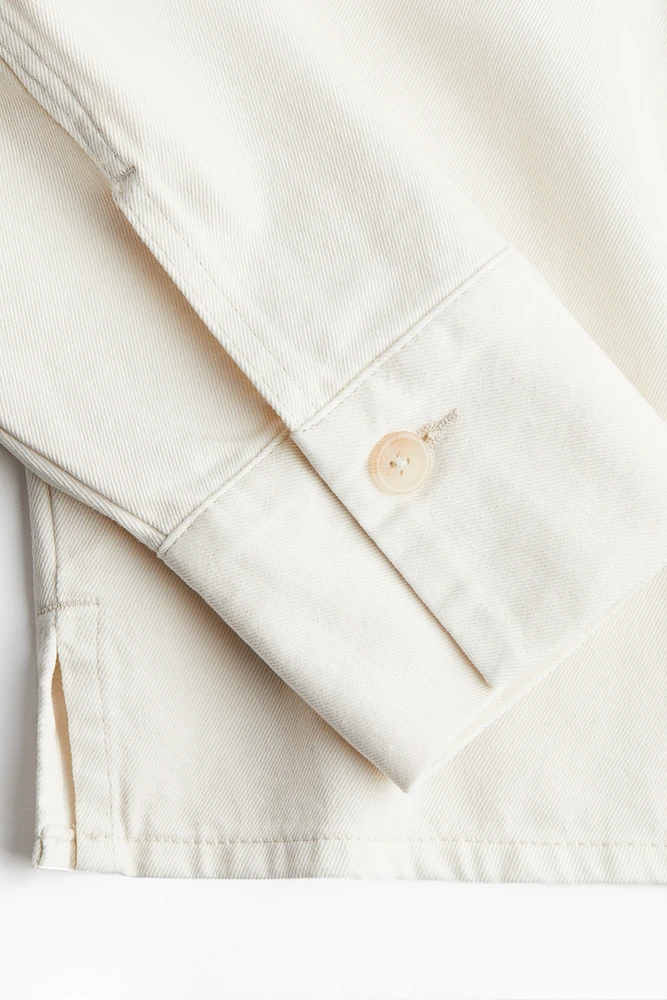 Oversized Pullover Denim Shirt
