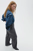 Curvy Fit Baggy High Jeans