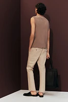 Slim-Fit Crop Pants