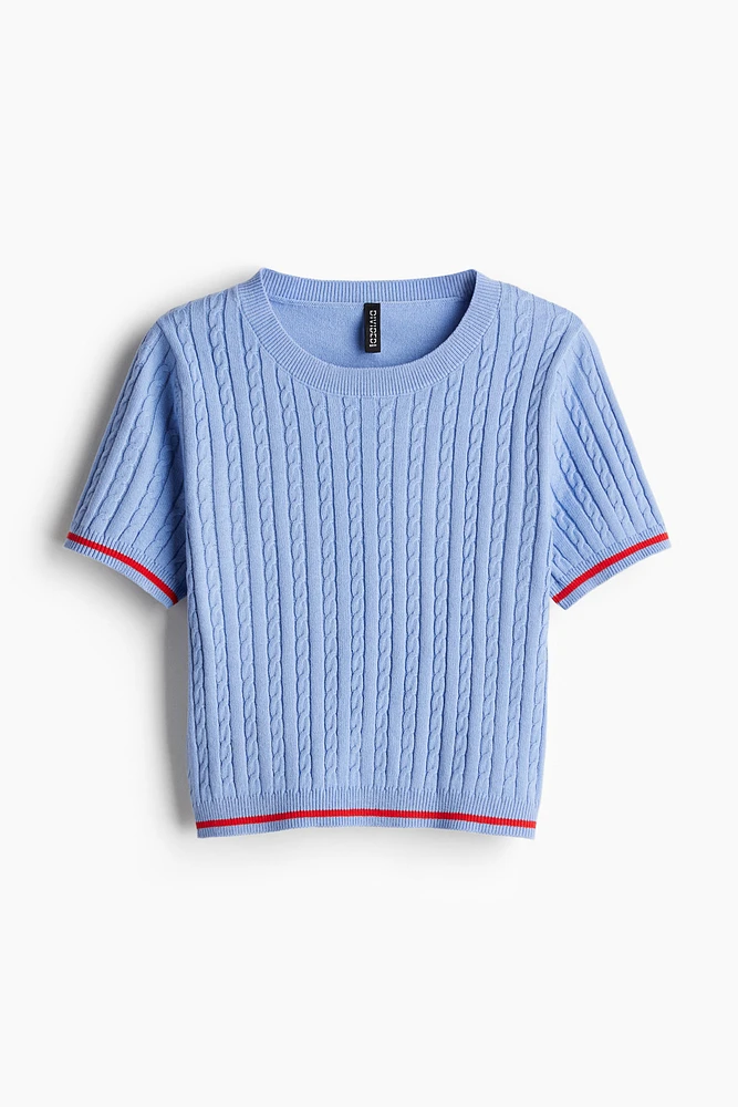 Cable-Knit Top