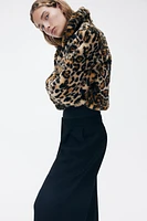 Cropped Fluffy Jacket