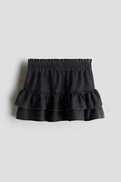 Tiered Denim Skirt
