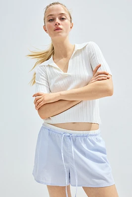 Cotton Poplin Shorts