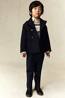 Cashmere-Blend Pea Coat
