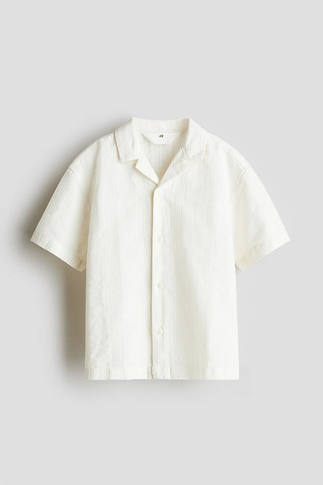 Textured Cotton Resort Shirt