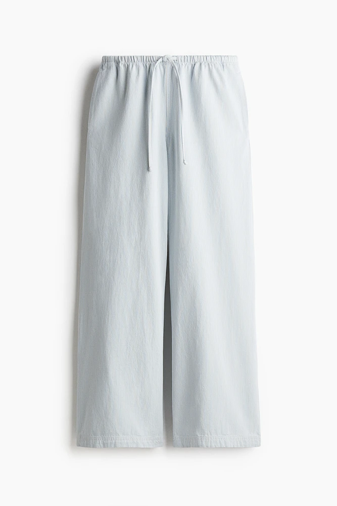 Denim Drawstring Pants