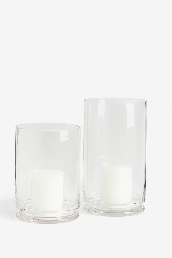 Grande lanterne en verre