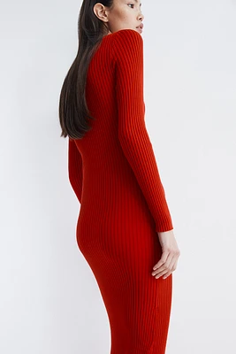 Boat-Neck Bodycon Dress