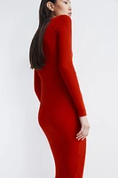 Boat-Neck Bodycon Dress