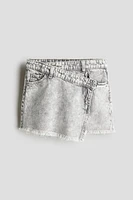 Denim Wrap Skirt
