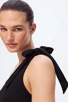 Padded-Cup One-Shoulder Swimsuit