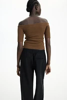 Linen-Blend Pants