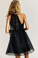 Embroidered Halterneck Dress