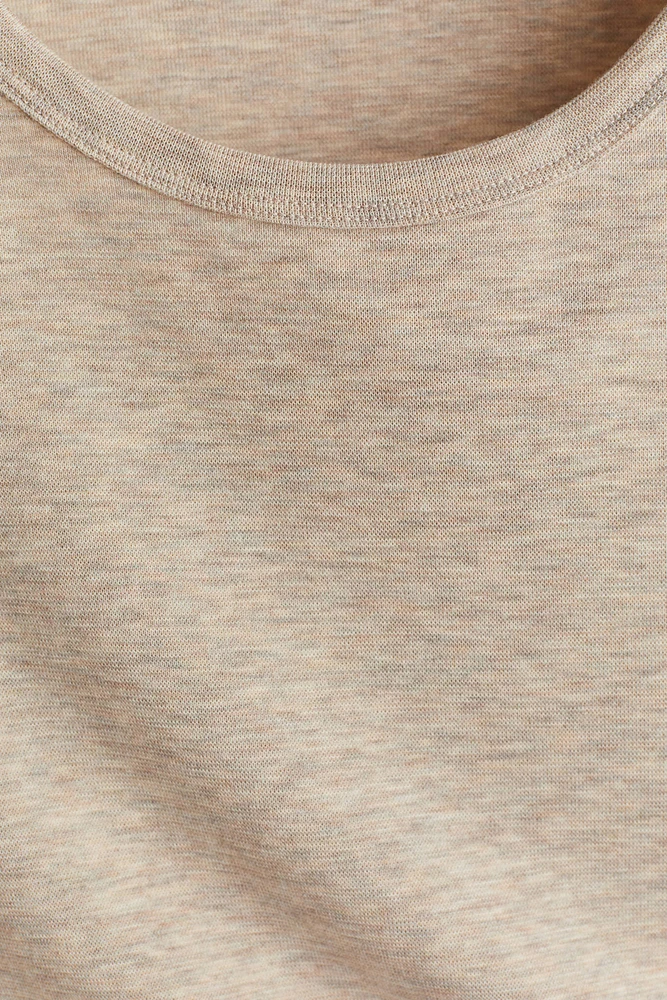 T-shirt classique en lyocell mélangé