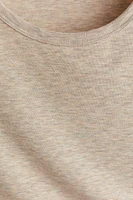T-shirt classique en lyocell mélangé
