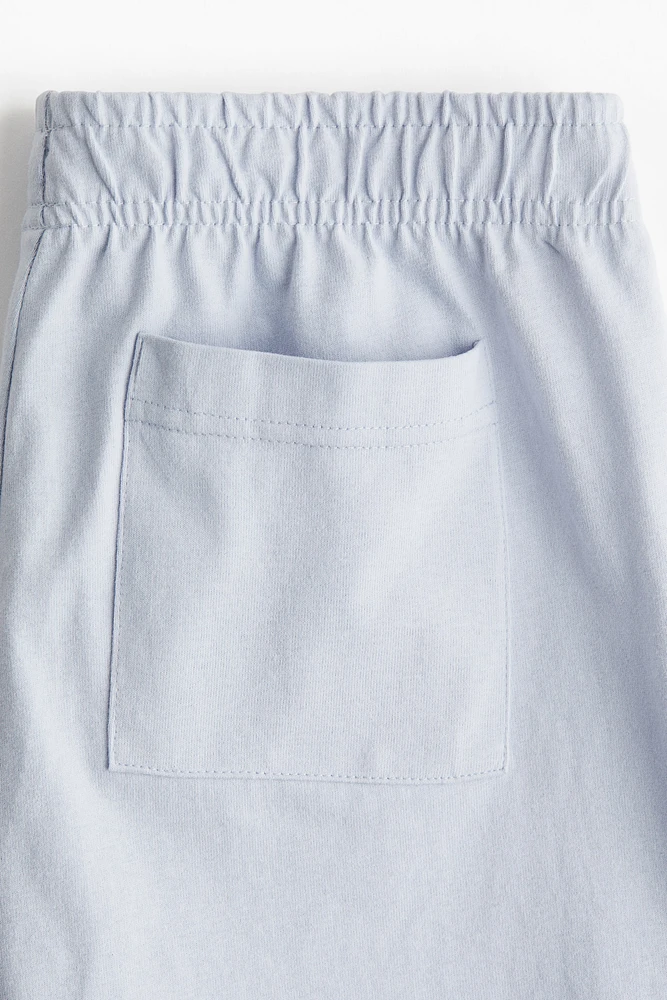 Short en coton avec taille élastique