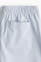Short en coton avec taille élastique