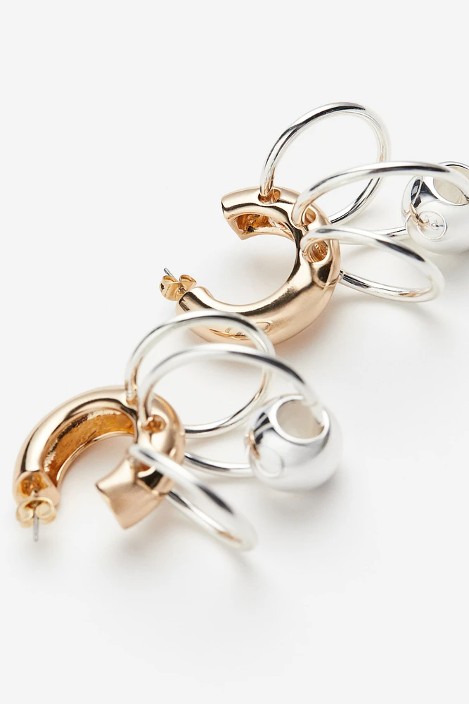 Two-toned Hoop Earrings