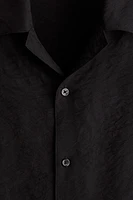 Regular-Fit Jacquard-Weave Resort Shirt