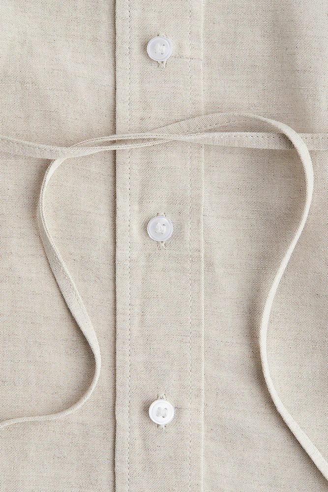 MAMA Before & After Linen-Blend Shirt