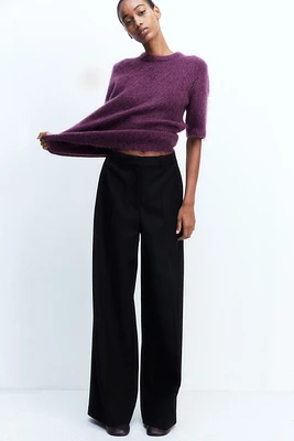 Mohair-blend Knit Top