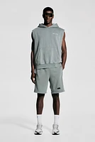 Loose-Fit Sleeveless Sports Hoodie