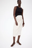 MAMA Textured Jersey Wrap Skirt