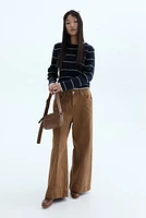 Hole-Knit Sweater