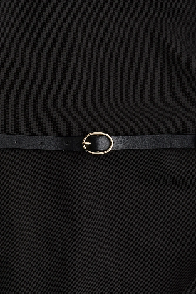 Belted Off-the-Shoulder Dress