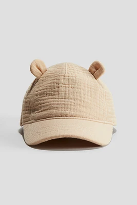 Appliquéd Cotton Cap