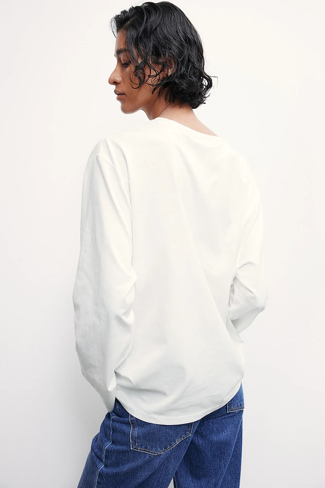 Long-sleeved Jersey Top