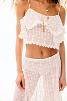 Embroidered Mesh Skirt