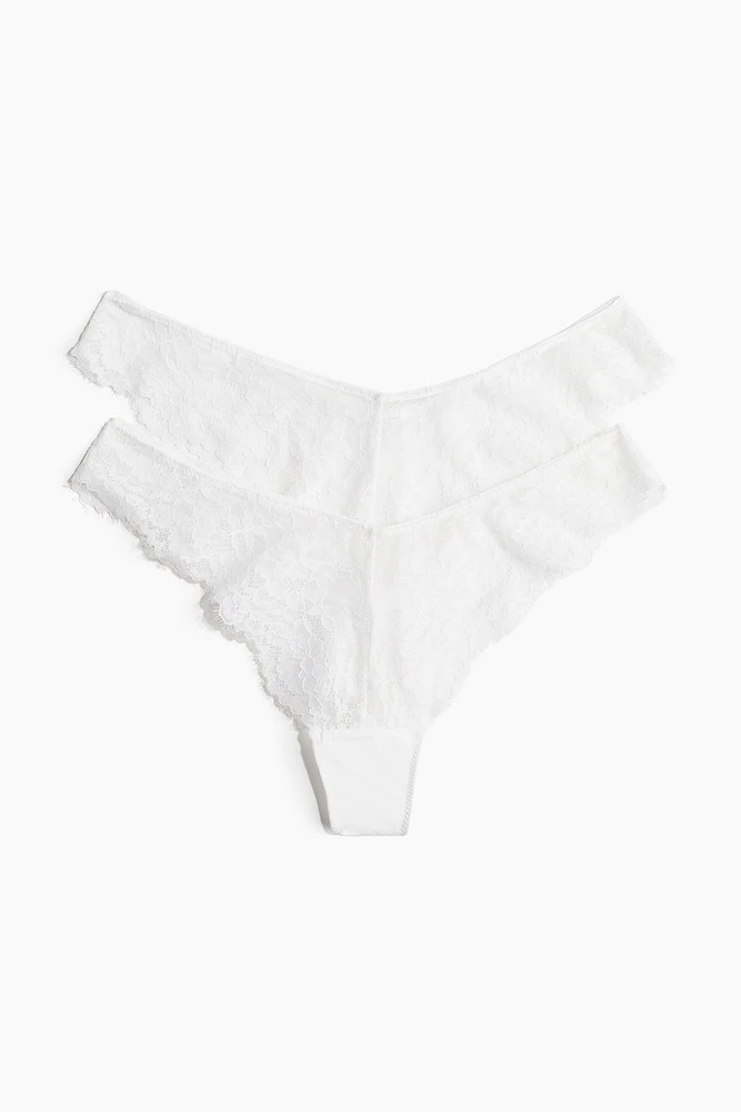 2-pack Lace Brazilian Briefs