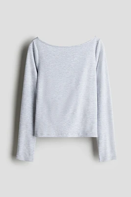 Cut-Out Jersey Top