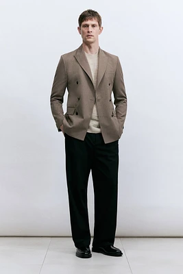 Regular-Fit Double-Breasted Jacket