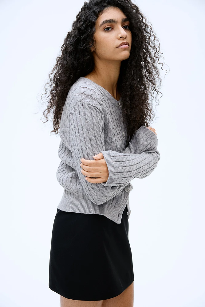 Cable-Knit Cardigan