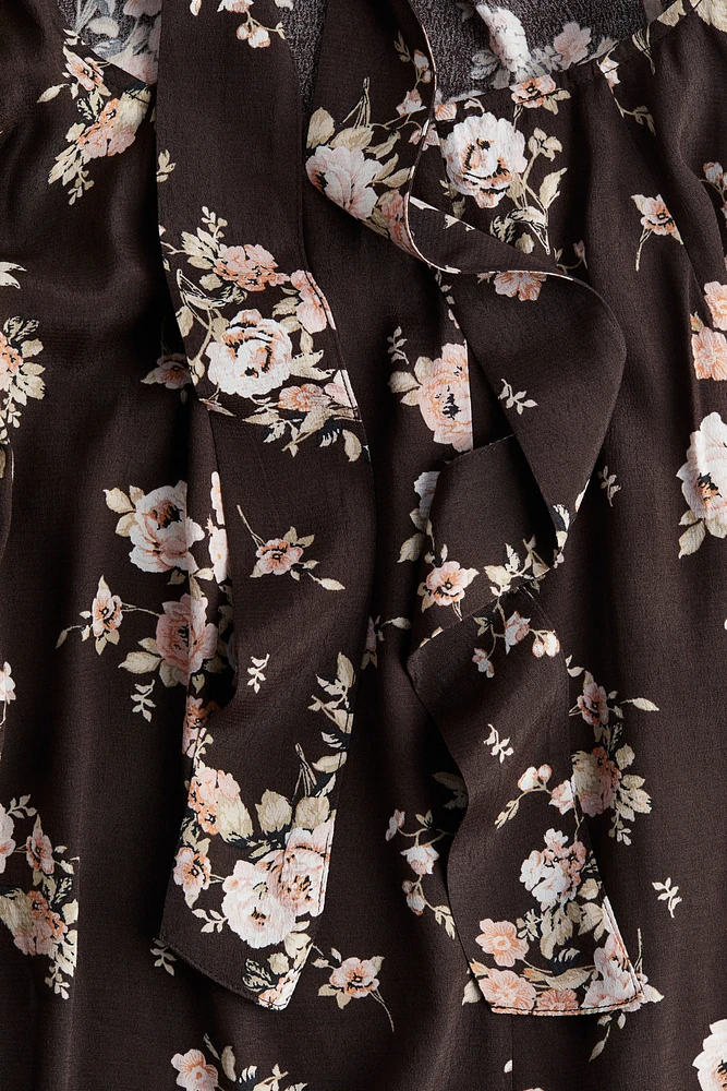 Tie-Detail Open-Back Dress