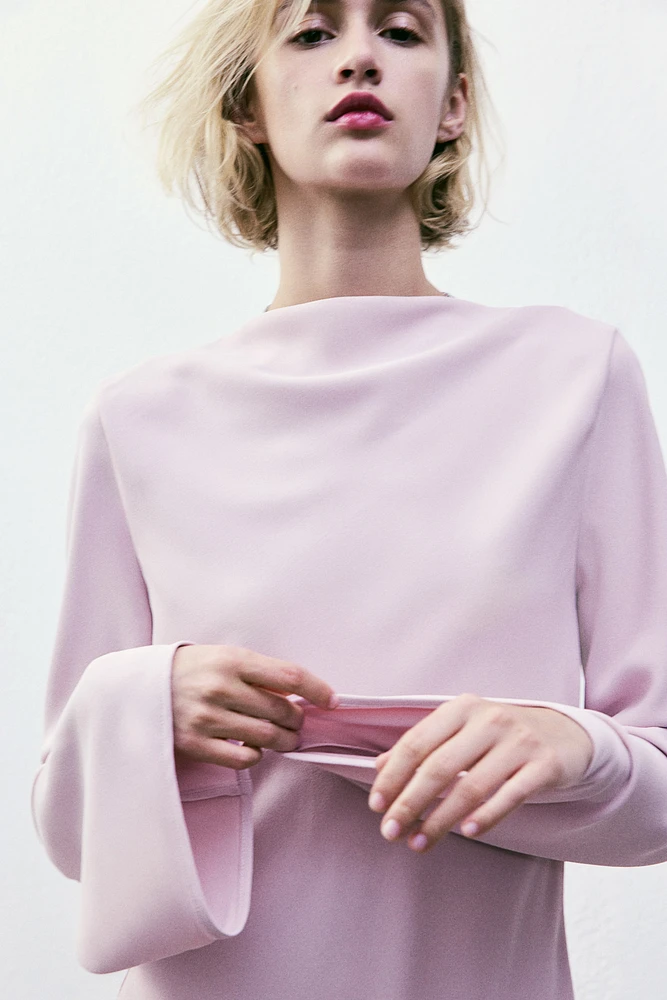 Cowl-Back Dress